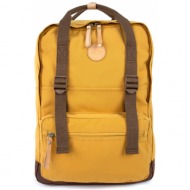 himawari unisex`s backpack tr23202-2 mustard/brown