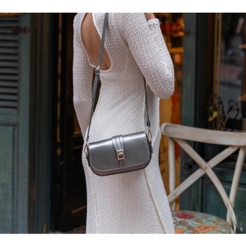 madamra women`s silver buckle crossbody bag σε προσφορά