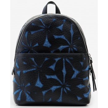 blue and black womens patterned backpack desigual onyx σε προσφορά