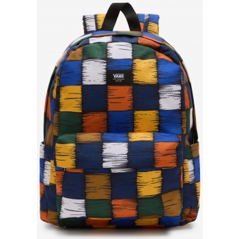 yellow-blue checkered backpack vans old skool h2o backpack