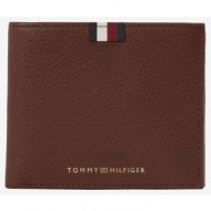 brown men`s leather wallet tommy hilfiger - men