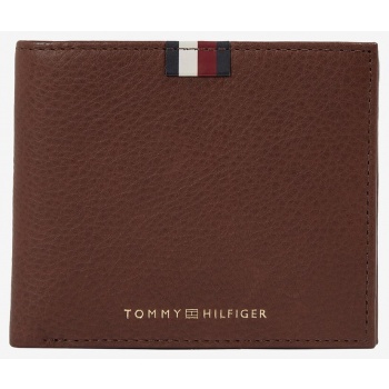 brown men`s leather wallet tommy hilfiger - men σε προσφορά