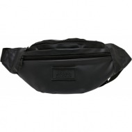 coated basic shoulder bag black