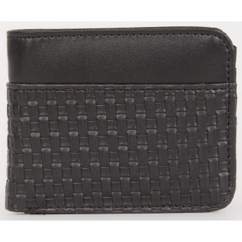 defacto man faux leather wallets σε προσφορά