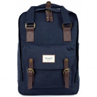 himawari unisex`s backpack tr21313-6 navy blue