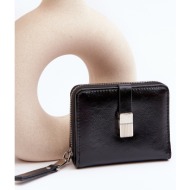 women`s patent leather wallet black zalirna