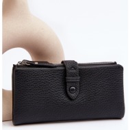 women`s spacious black aenima wallet