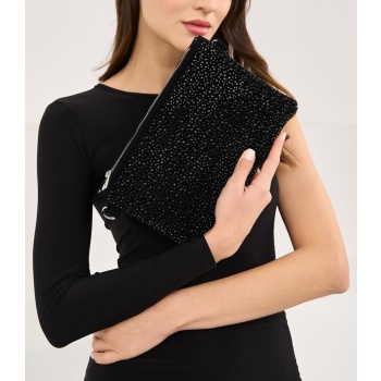 madamra stoned black women`s stone clutch hand and shoulder σε προσφορά