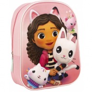 kids backpack 3d gabby´s dollhouse