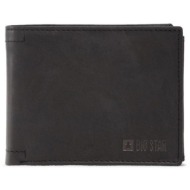 men`s leather wallet big star black