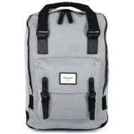 himawari unisex`s backpack tr21313-7 black/light grey