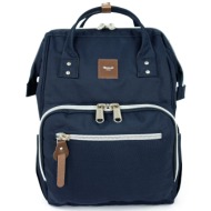 himawari unisex`s backpack tr23098-4 navy blue