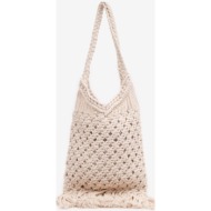 orsay white ladies knitted bag with decorative detail - women