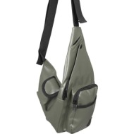 multi-pocket shoulder bag olive/black
