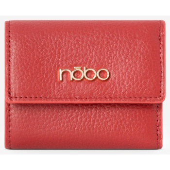 nobo women`s small natural leather wallet red σε προσφορά