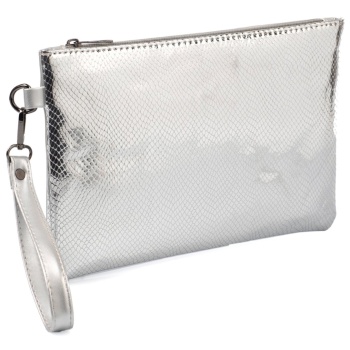 capone outfitters paris women`s clutch portfolio silver bag σε προσφορά