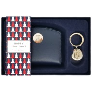 tommy hilfiger woman`s wallet 8720641985314 navy blue