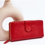 big red women`s sophia wallet