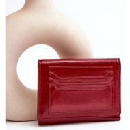 women`s wallet made of red joanela eco-leather
