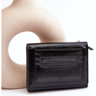 women`s wallet made of eco-leather black joanela