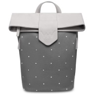 vuch mellora dotty grey urban backpack