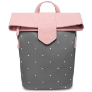 vuch mellora dotty pink urban backpack