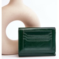 women`s wallet made of dark green joanela eco-leather