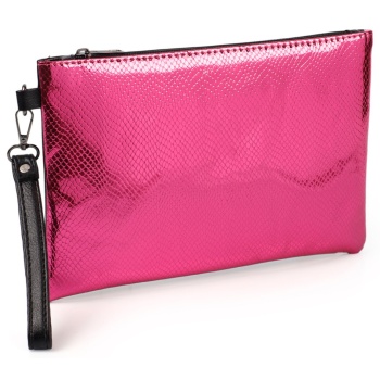 capone outfitters paris women`s clutch portfolio fuchsia bag