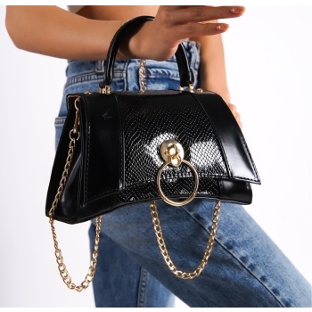 capone outfitters handbag - black - plain