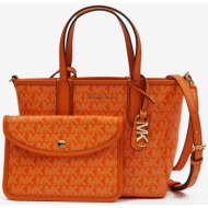 πορτοκαλί γυναικεία τσάντα με σχέδια michael kors xs open tote - γυναικεία