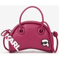 dark pink women`s handbag karl lagerfeld - ladies