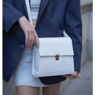 madamra white women`s designer vintage handbag