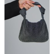 luvishoes greas black silver stone women`s hand bag