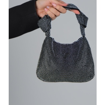 luvishoes greas black silver stone women`s hand bag σε προσφορά