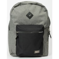 ac&co / altınyıldız classics men`s grey-black logo sports school-backpack with laptop compartment