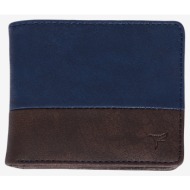 ac&co / altınyıldız classics men`s navy blue-brown wallet