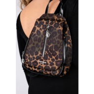 luvishoes tense black brown patterned women`s backpack