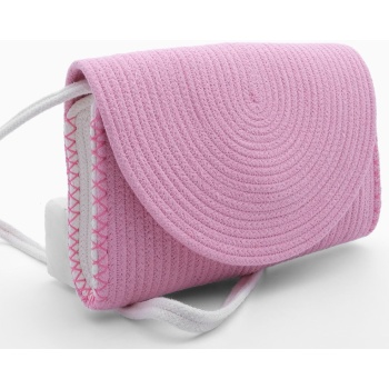 marjin women`s handmade knitted shoulder bag ceysa pink σε προσφορά