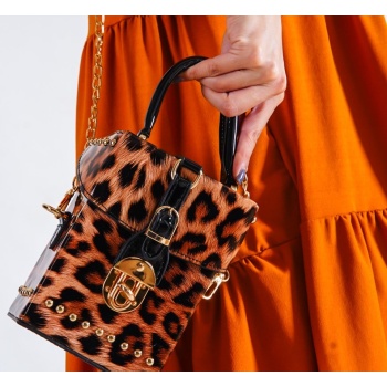 capone outfitters capone venezia women`s leopard clutch bag σε προσφορά