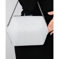 luvishoes cuarto silver silvery women`s hand bag