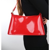 luvishoes josela red patent leather women`s handbag