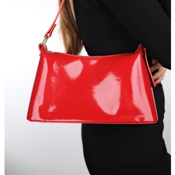 luvishoes josela red patent leather women`s handbag σε προσφορά