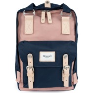 himawari unisex`s backpack tr21288 navy blue/pink