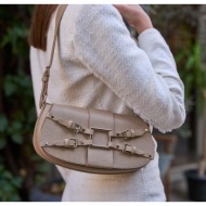 madamra mink women`s belt accessory detailed hand and shoulder bag