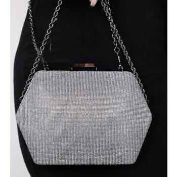 luvishoes cuarto platinum silvery women`s hand bag