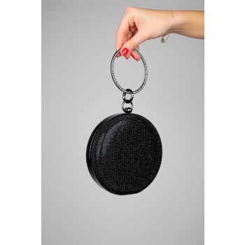 luvishoes margate women`s black stone handbag