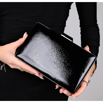 luvishoes destiny black patent leather women evening bag σε προσφορά