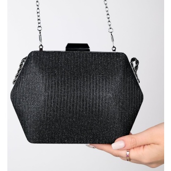 luvishoes cuarto black silvery women`s hand bag