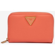 orange women`s wallet guess cosette - women