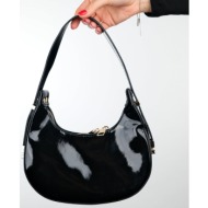 luvishoes suva black patent leather women`s handbag